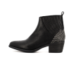 Bottine noir en cuir